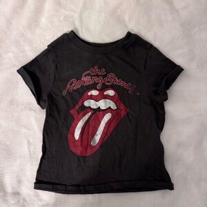 Old Navy Rolling Stones Kids Black T-Shirt- 2T